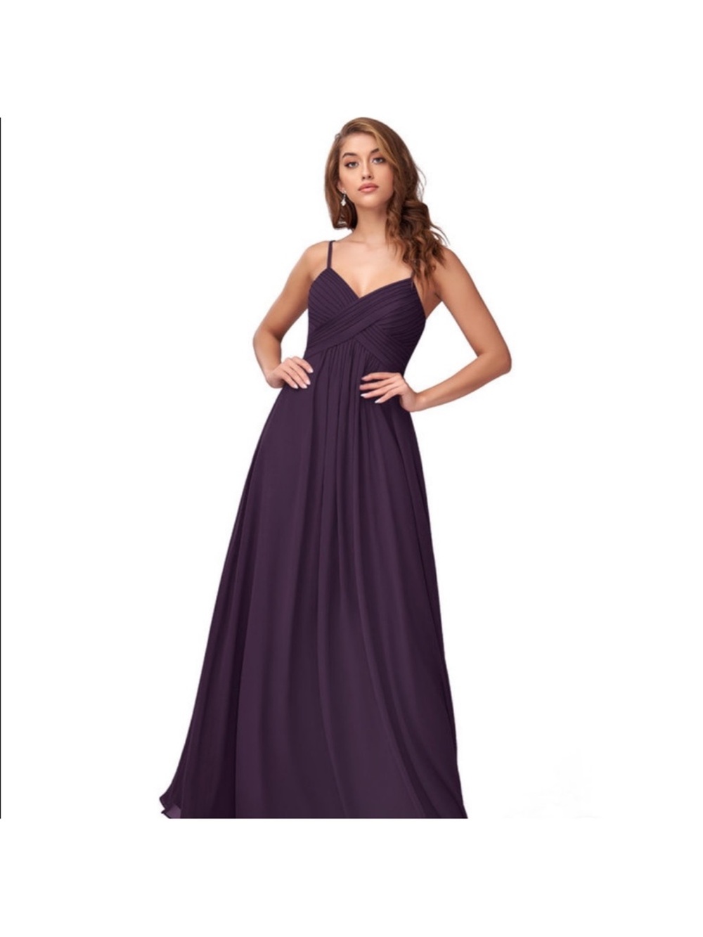 Azazie Shannon Dress in Plum